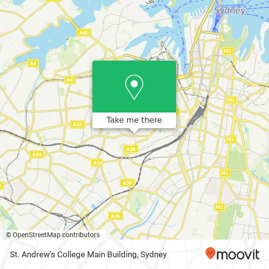 St. Andrew's College Main Building map