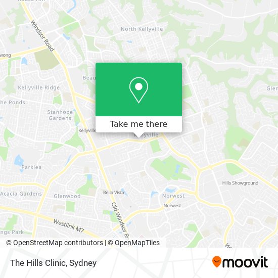 The Hills Clinic map