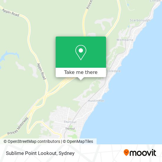 Sublime Point Lookout map