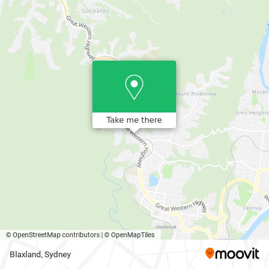 Blaxland map