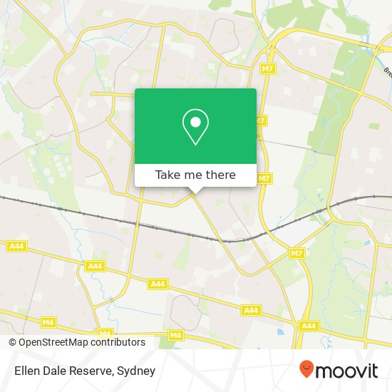 Ellen Dale Reserve map