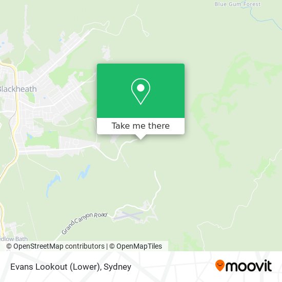Evans Lookout (Lower) map