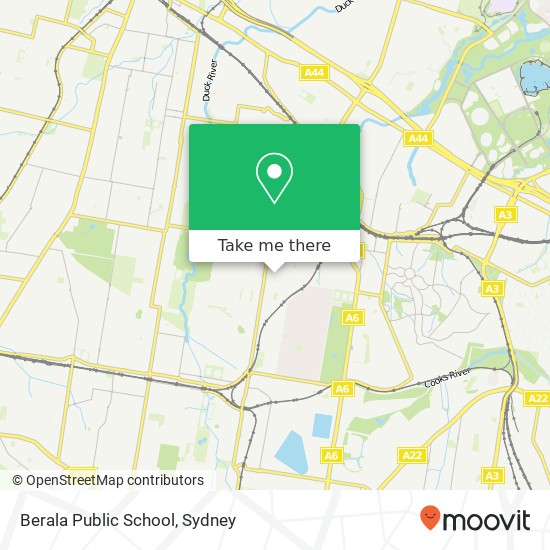Berala Public School map