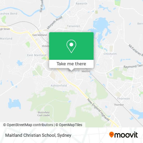 Maitland Christian School map