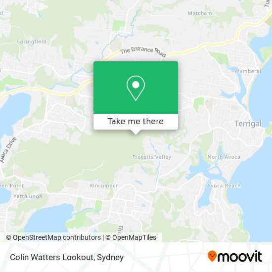 Colin Watters Lookout map