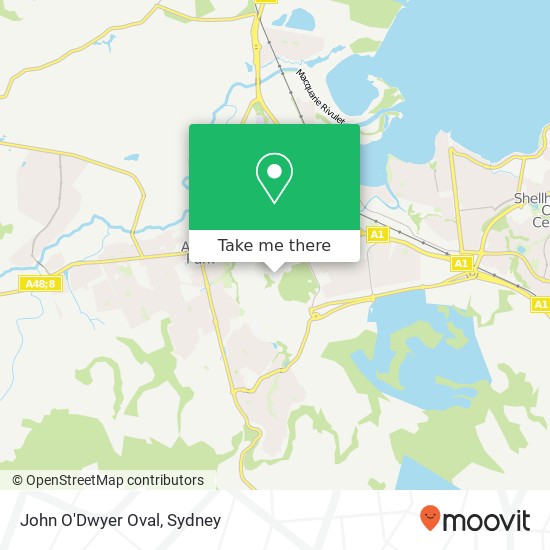 John O'Dwyer Oval map
