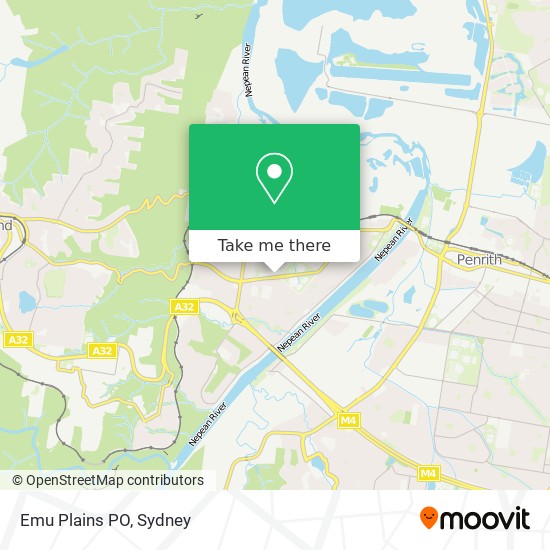 Emu Plains PO map