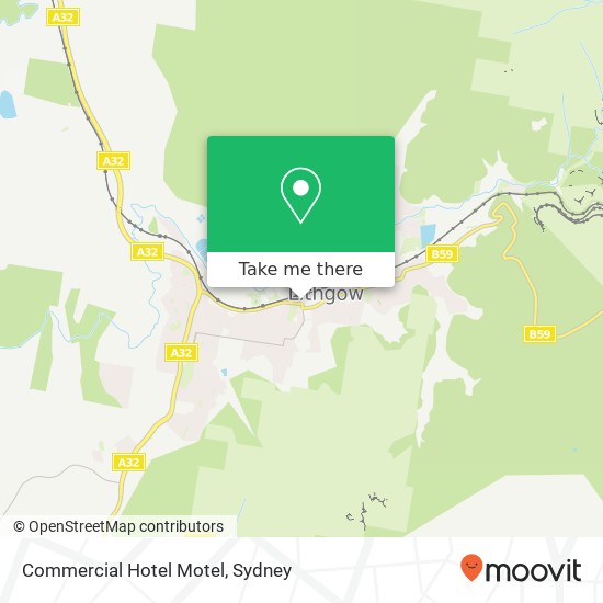 Commercial Hotel Motel map