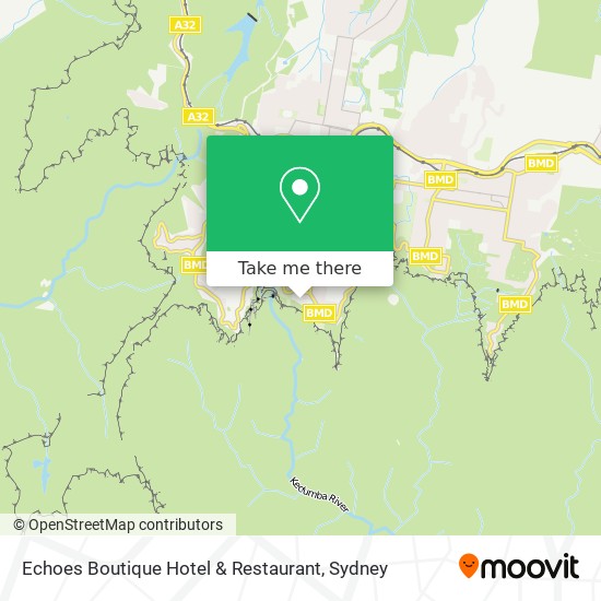 Echoes Boutique Hotel & Restaurant map