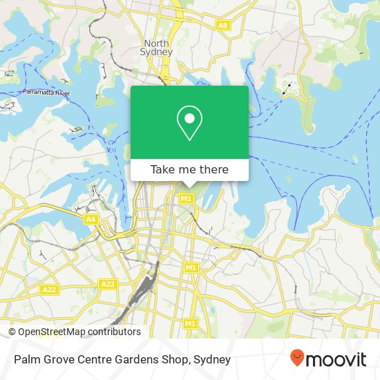 Palm Grove Centre Gardens Shop map