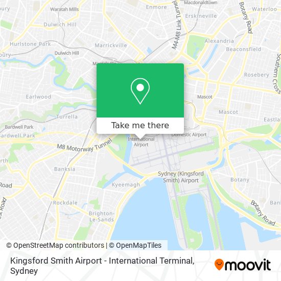 Kingsford Smith Airport - International Terminal map