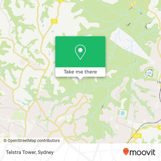 Telstra Tower map