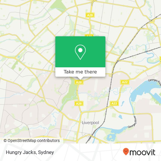 Hungry Jacks map