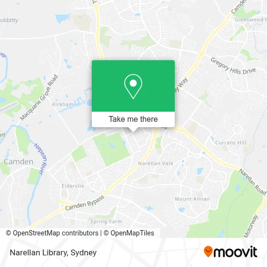 Mapa Narellan Library