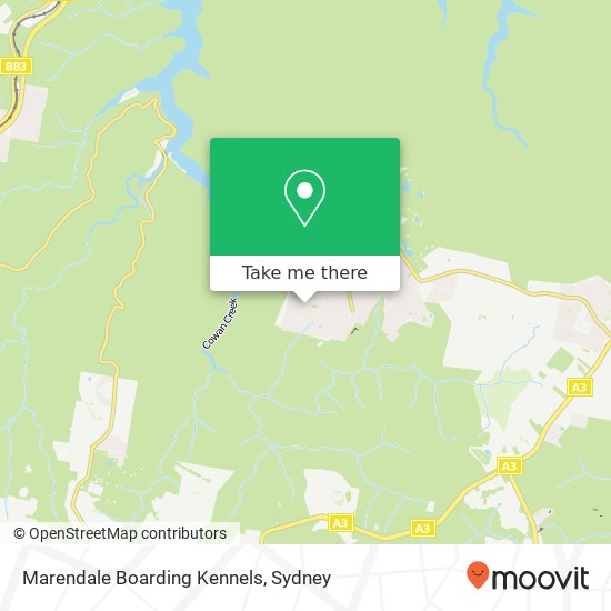 Marendale Boarding Kennels map