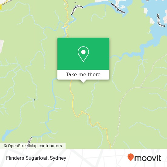 Mapa Flinders Sugarloaf