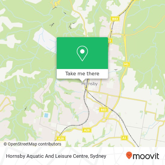 Hornsby Aquatic And Leisure Centre map