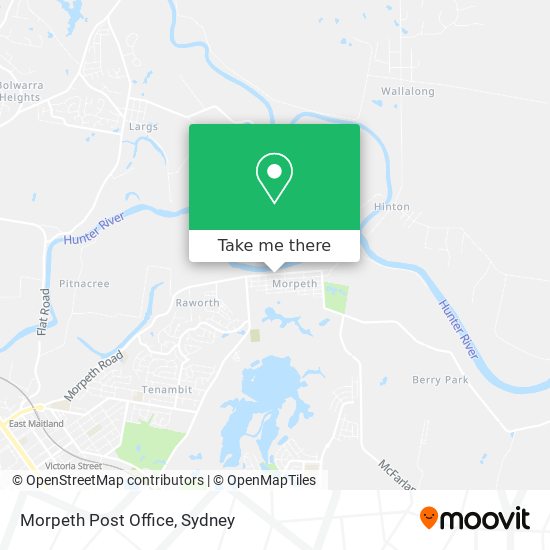 Morpeth Post Office map