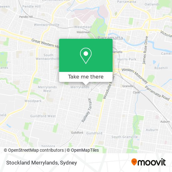 Mapa Stockland Merrylands