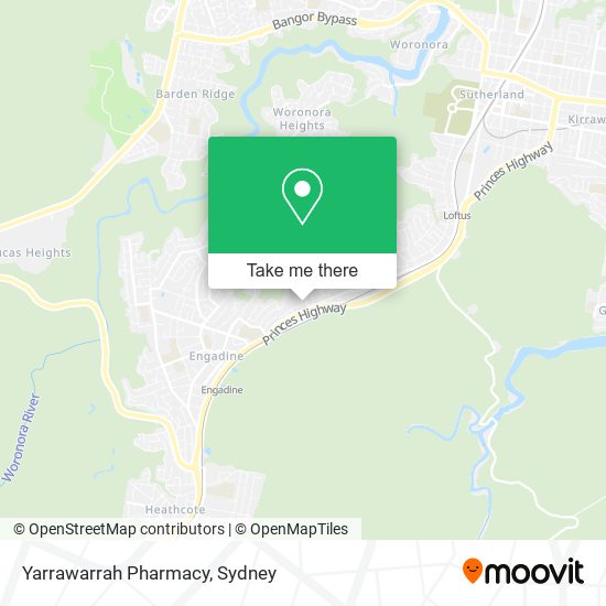 Mapa Yarrawarrah Pharmacy