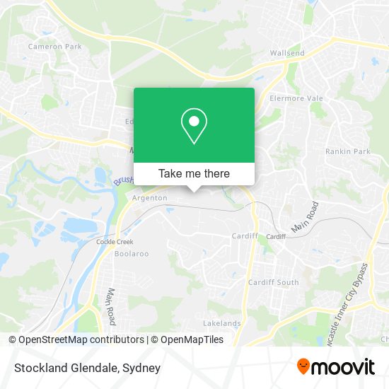 Mapa Stockland Glendale