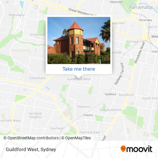 Mapa Guildford West