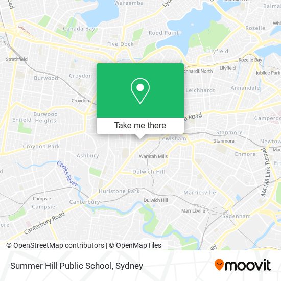 Mapa Summer Hill Public School