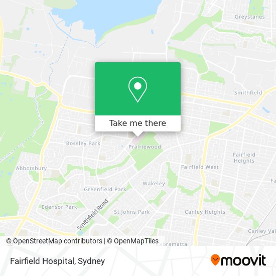 Fairfield Hospital map