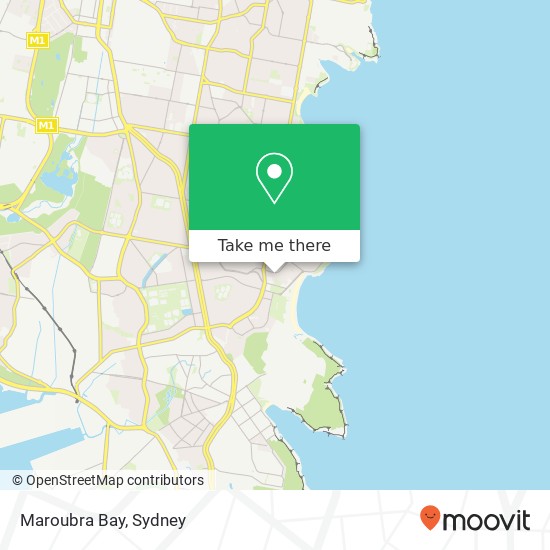 Mapa Maroubra Bay