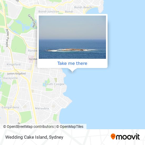 Wedding Cake Island map