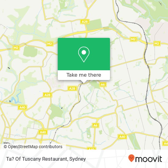 Ta? Of Tuscany Restaurant map