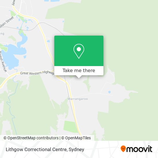 Lithgow Correctional Centre map