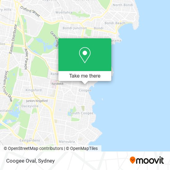 Coogee Oval map