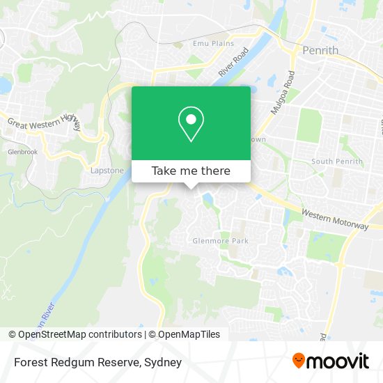 Mapa Forest Redgum Reserve