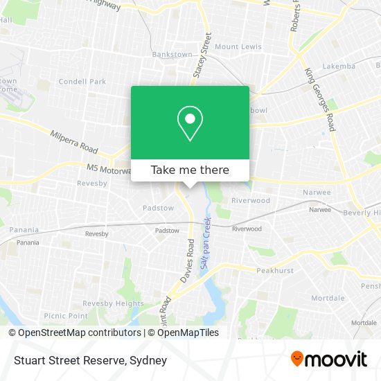 Stuart Street Reserve map