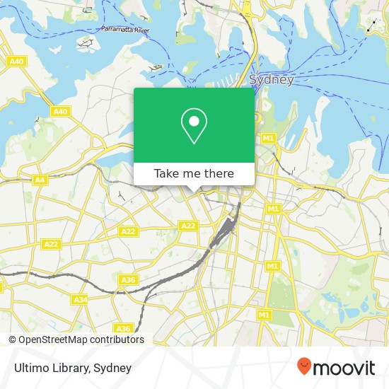 Ultimo Library map