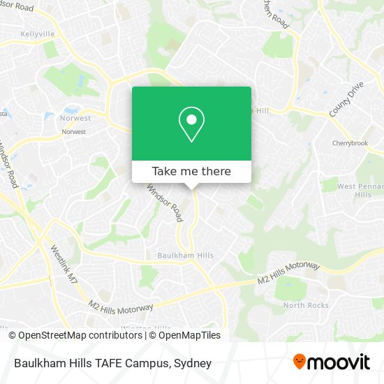 Mapa Baulkham Hills TAFE Campus