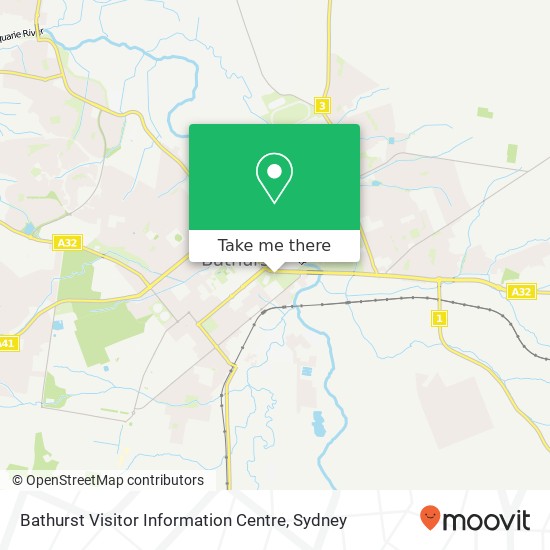 Bathurst Visitor Information Centre map