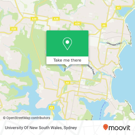 Mapa University Of New South Wales