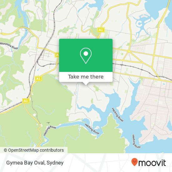 Gymea Bay Oval map
