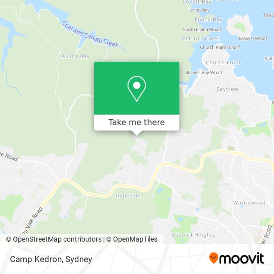 Camp Kedron map