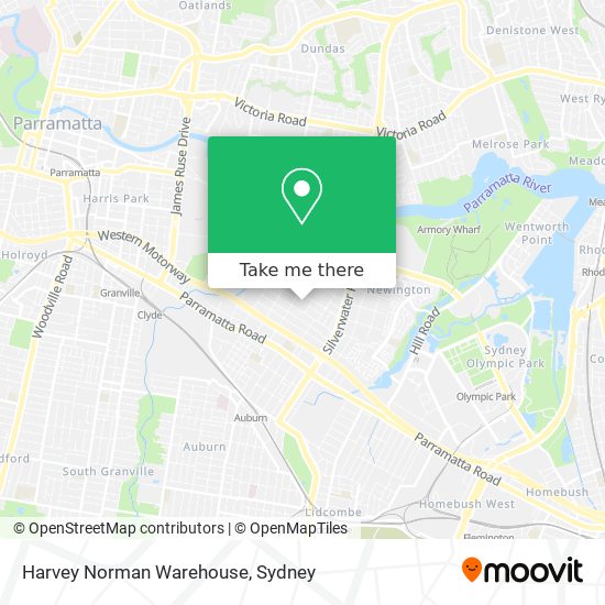 Harvey Norman Warehouse map