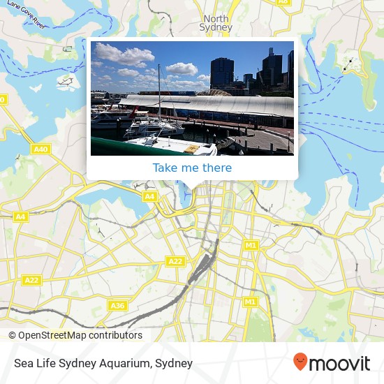 Sea Life Sydney Aquarium map