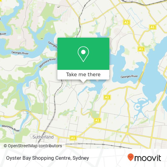 Mapa Oyster Bay Shopping Centre