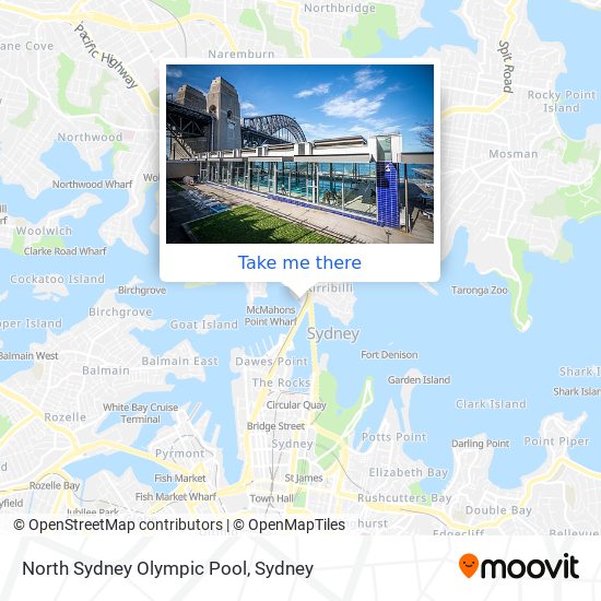 North Sydney Olympic Pool map