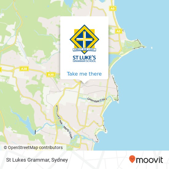 Mapa St Lukes Grammar