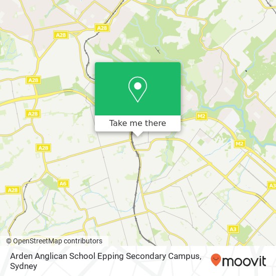 Arden Anglican School Epping Secondary Campus map