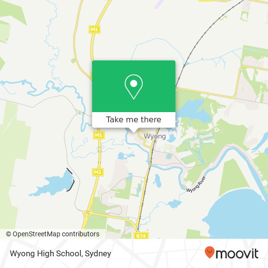 Mapa Wyong High School