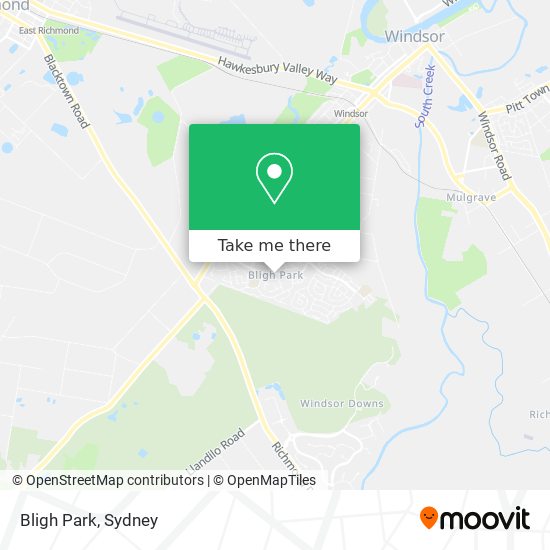 Mapa Bligh Park