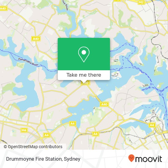 Drummoyne Fire Station map